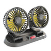 Two headed car cooling fan