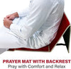 Back rest prayer mat